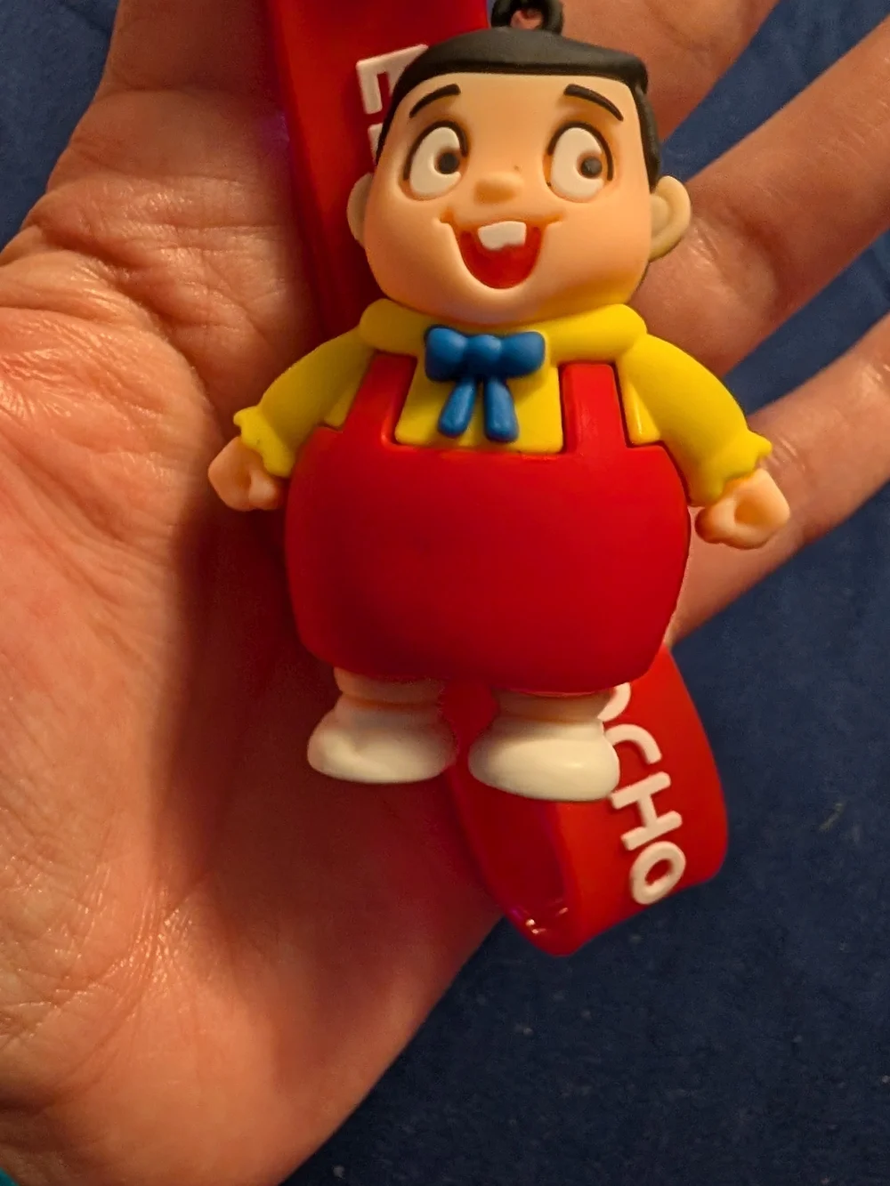 2 El Chavo Del Ocho Keychain Toy - Black & Red Character Keyring